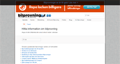 Desktop Screenshot of bilprovningar.se